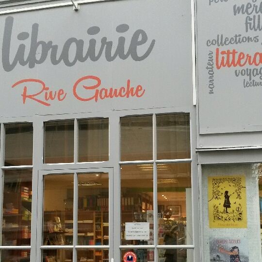 enseigne librairie Rive Gauche